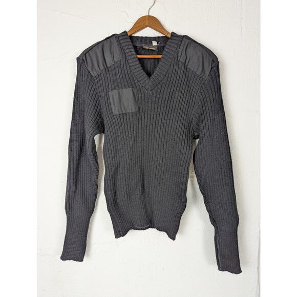 Citadel Wool Sweater Mens 40 Black Police Military Uniform Pullover Tactical - Picture 1 of 6